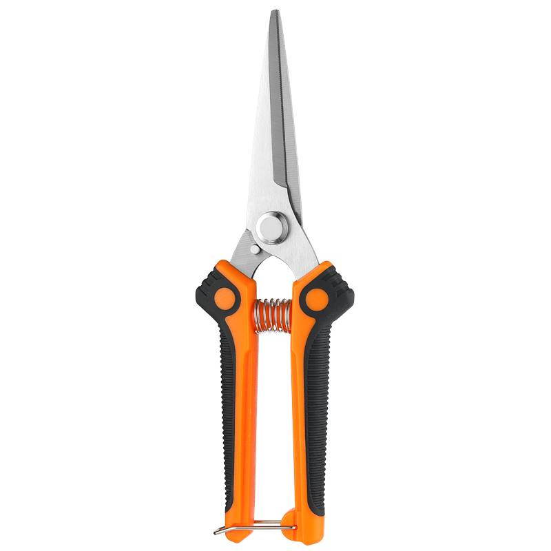 Pruning Shears-PH377 Grafting Tool Stainless Steel Garden Scissors Fruit Tree Pruning Shears with Plastic Handle